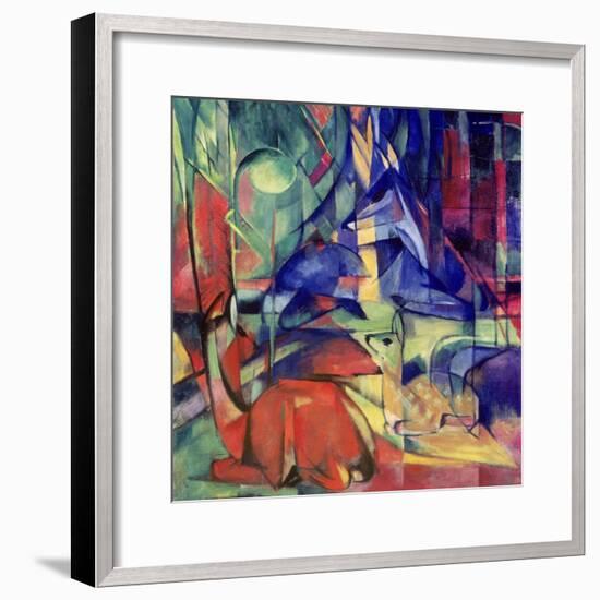 Deer in the Forest II, 1914-Franz Marc-Framed Giclee Print