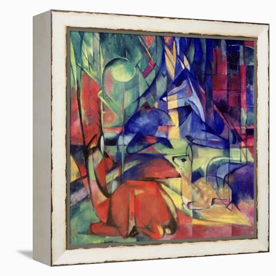 Deer in the Forest II, 1914-Franz Marc-Framed Premier Image Canvas