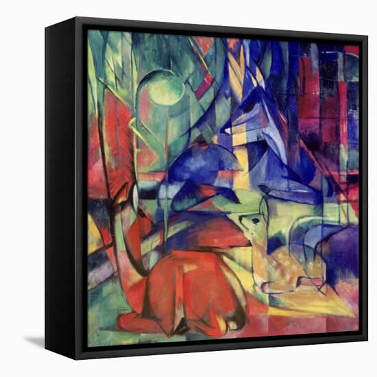 Deer in the Forest II, 1914-Franz Marc-Framed Premier Image Canvas