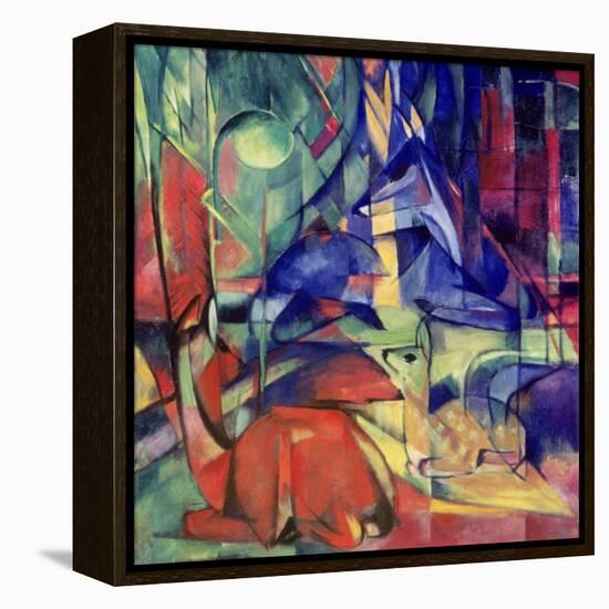 Deer in the Forest II, 1914-Franz Marc-Framed Premier Image Canvas