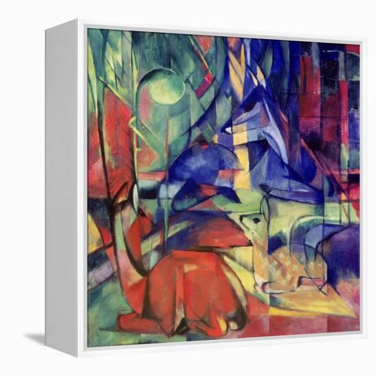 Deer in the Forest II, 1914-Franz Marc-Framed Premier Image Canvas