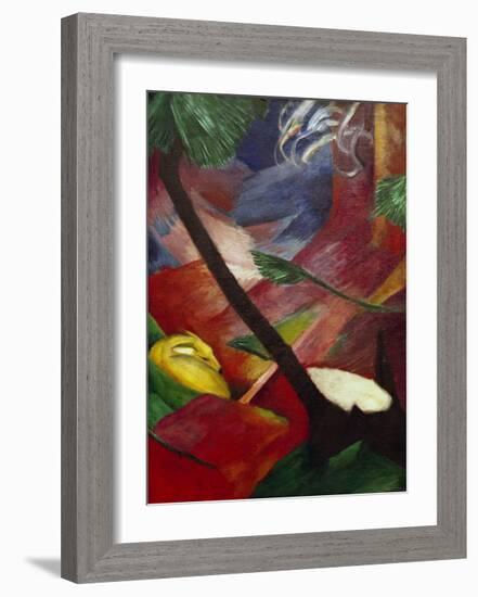 Deer in the Forest II-Franz Marc-Framed Giclee Print