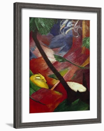 Deer in the Forest II-Franz Marc-Framed Giclee Print