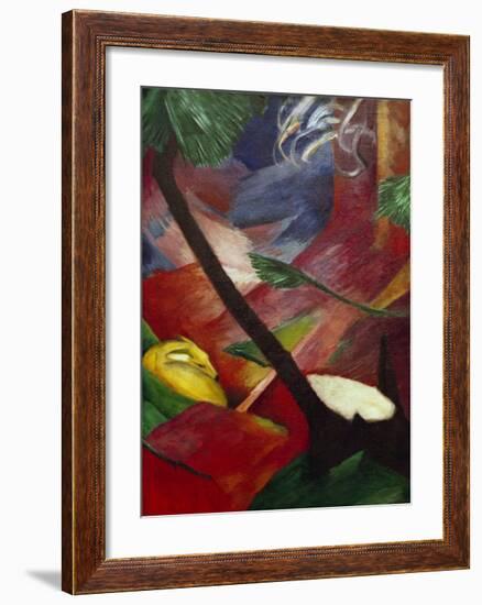 Deer in the Forest II-Franz Marc-Framed Giclee Print