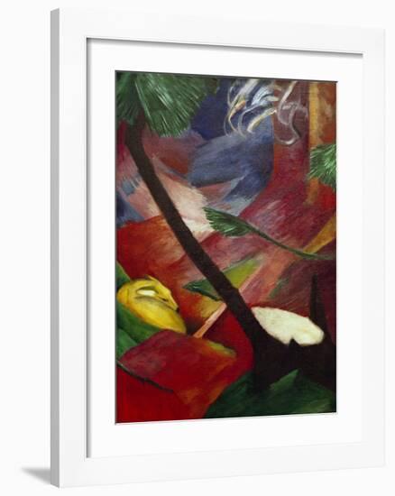 Deer in the Forest II-Franz Marc-Framed Giclee Print