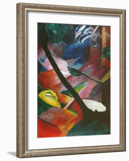 Deer in the Forets II, c.1912-Franz Marc-Framed Art Print