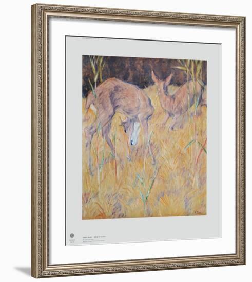 Deer in the Reed-Franz Marc-Framed Collectable Print