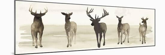 Deer Line II-Grace Popp-Mounted Premium Giclee Print