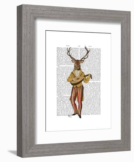 Deer Minstrel-Fab Funky-Framed Art Print