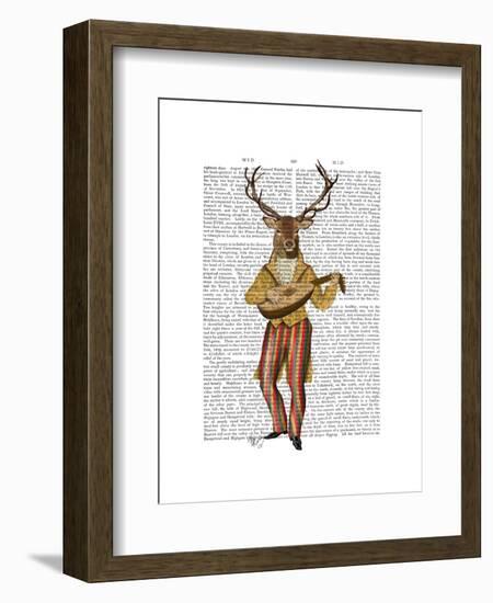 Deer Minstrel-Fab Funky-Framed Art Print