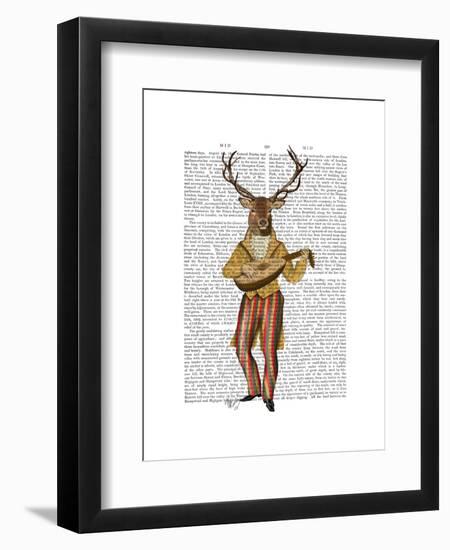 Deer Minstrel-Fab Funky-Framed Art Print