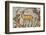 Deer mosaic, New House Of Hunt, Bulla Regia Archaeological Site, Tunisia-Nico Tondini-Framed Photographic Print