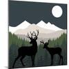 Deer Path Moon-Color Bakery-Mounted Giclee Print