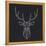 Deer Polygon-Lisa Kroll-Framed Stretched Canvas