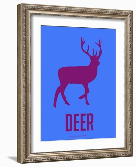 Deer Purple-NaxArt-Framed Art Print