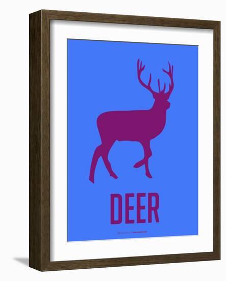 Deer Purple-NaxArt-Framed Art Print