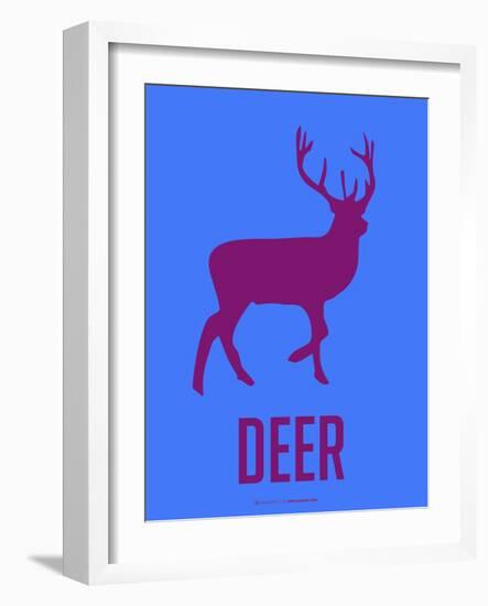 Deer Purple-NaxArt-Framed Art Print
