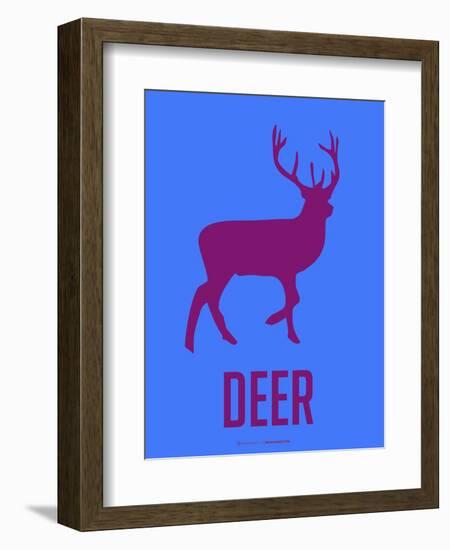 Deer Purple-NaxArt-Framed Art Print