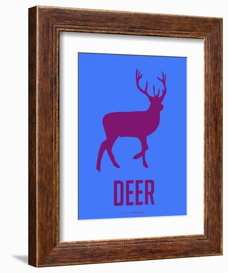 Deer Purple-NaxArt-Framed Art Print