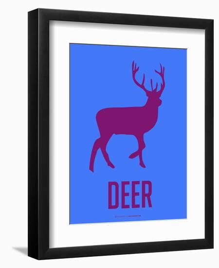 Deer Purple-NaxArt-Framed Art Print