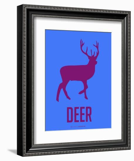 Deer Purple-NaxArt-Framed Art Print