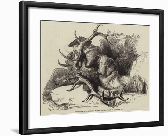 Deer-Stalking in the Highlands, Watching the Body-Edwin Landseer-Framed Giclee Print