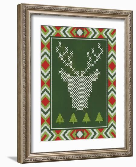 Deer Stitch-Ashley Sta Teresa-Framed Art Print