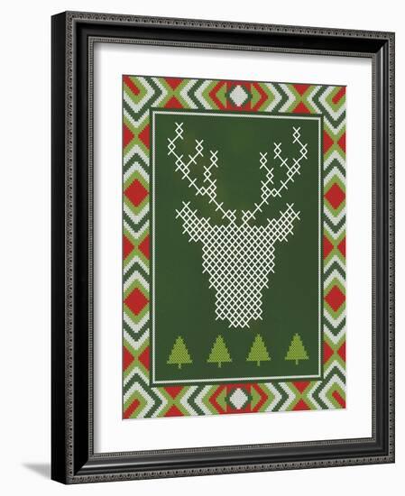 Deer Stitch-Ashley Sta Teresa-Framed Art Print