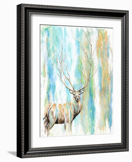 Deer Tree-Michelle Faber-Framed Giclee Print