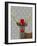 Deer with Red Hat and Moustache-Fab Funky-Framed Art Print