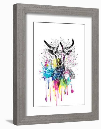 Deer-Karin Roberts-Framed Art Print