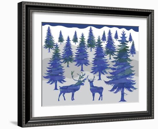 Deer-Erin Clark-Framed Giclee Print