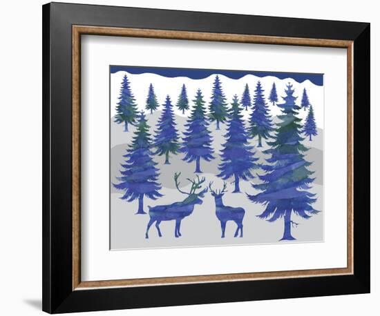 Deer-Erin Clark-Framed Giclee Print