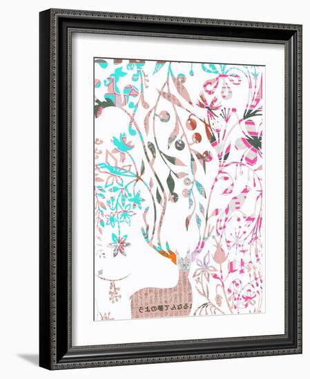 Deer-Whoartnow-Framed Giclee Print