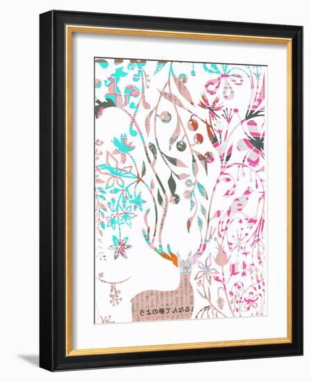 Deer-Whoartnow-Framed Giclee Print