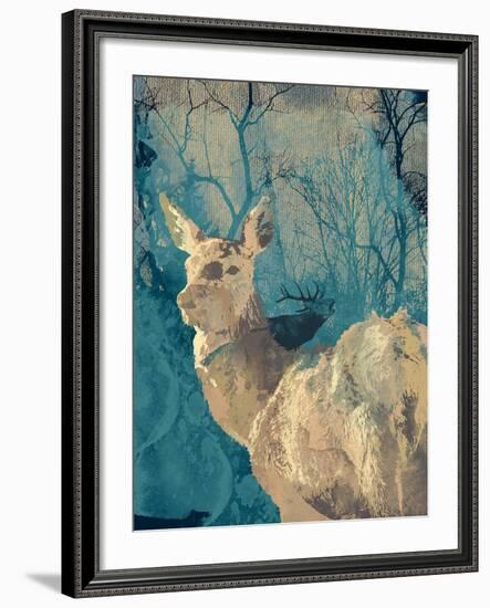 Deerhood IV-Ken Hurd-Framed Giclee Print