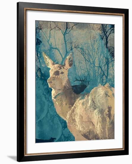 Deerhood IV-Ken Hurd-Framed Giclee Print