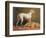 Deerhounds in an Interior-William Barraud-Framed Giclee Print