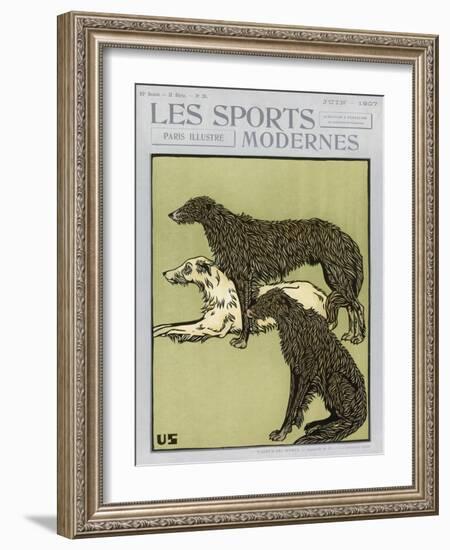 Deerhounds on Cover-null-Framed Art Print