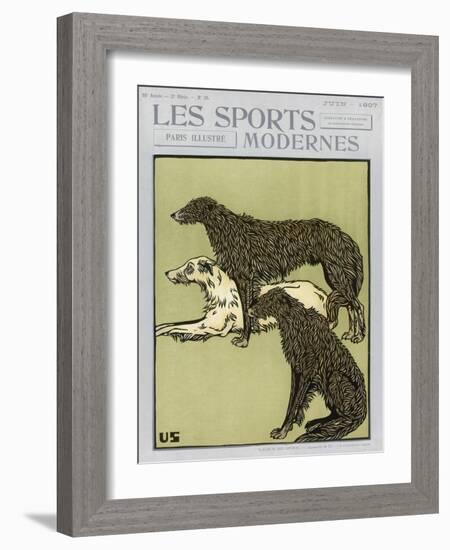 Deerhounds on Cover-null-Framed Art Print