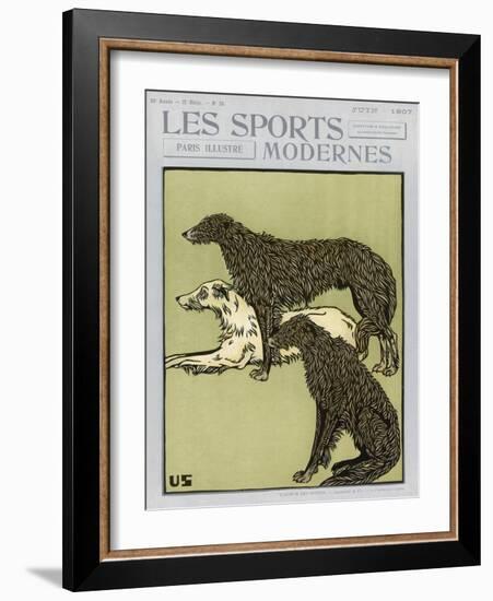 Deerhounds on Cover-null-Framed Art Print