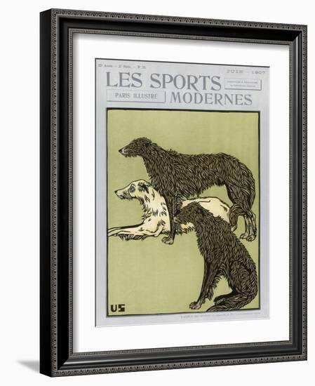 Deerhounds on Cover-null-Framed Art Print