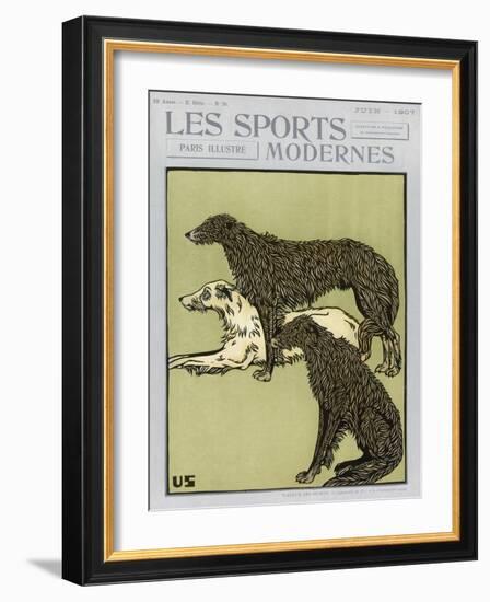 Deerhounds on Cover-null-Framed Art Print