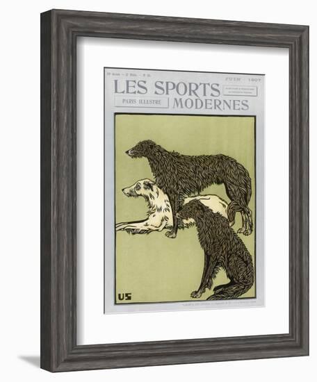 Deerhounds on Cover-null-Framed Art Print