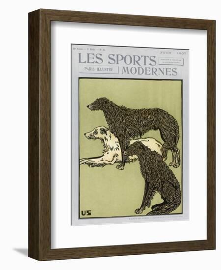 Deerhounds on Cover-null-Framed Art Print