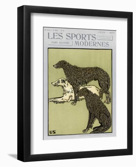 Deerhounds on Cover-null-Framed Art Print