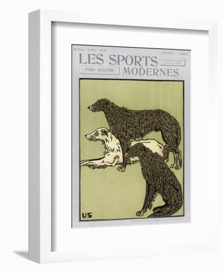 Deerhounds on Cover-null-Framed Art Print