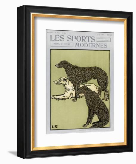 Deerhounds on Cover-null-Framed Art Print