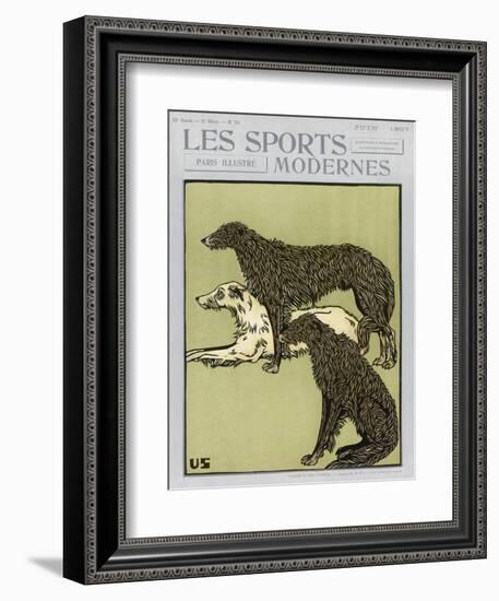 Deerhounds on Cover-null-Framed Premium Giclee Print
