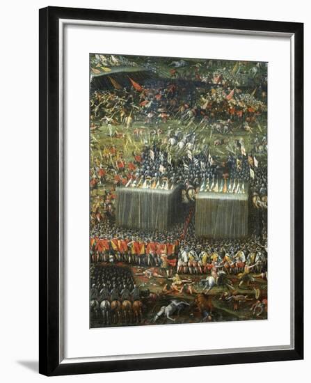 Defeat and Flight of Hungarian and Bohemian Armies Defeated by Imperial Army-null-Framed Giclee Print